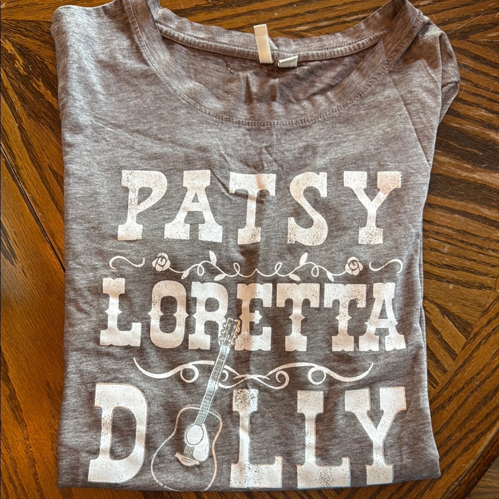 Heathered Lavender Graphic Tee with White Text